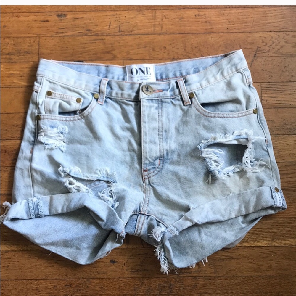 One Teaspoon Charger Diamonde Shorts, size 27